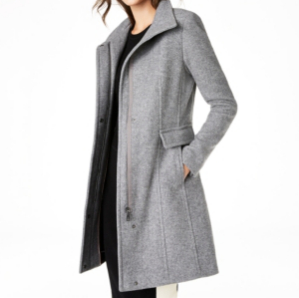 Calvin Klein Grey Wool Coat